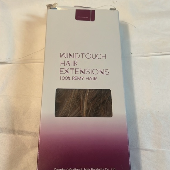 WindTouch Clip in Hair Extensions 100% Remy Hair 7 pieces - Picture 4 of 5